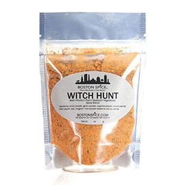 Boston Spice Witch Hunt Handmade Gourmet Seasoning Blend Beef Steak Pork Poultry Chicken Ribs Seafood Fish Vegetables Wings Grilling Barbecue Smoker Dry Rub Meat Turkey Blackening 1 Cup wt. 5.5oz/157g