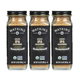Watkins Gourmet Organic Spice Jar, IPA Seasoning, 3.6 oz. Bottle, 3-Pack