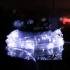 Solar Rope String Lights Outdoor 72Ft 200 Led Waterproof Solar
