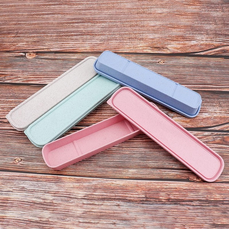 OriGlam 1pcs Portable Flatware Box Travel Tableware Storage Case Box,