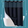 Conbo Mio Hotel Style Fabric Shower Curtain with Snap in
