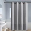 No Hook Extra Wide Shower Curtain,Polyester Fabric Shower Curtain Liner