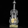 Cello Shaped Music Box with LED Lights Transparent Musical Box