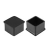 sourcing map Rubber Furniture Caps 40mm x 40mm Square Shaped