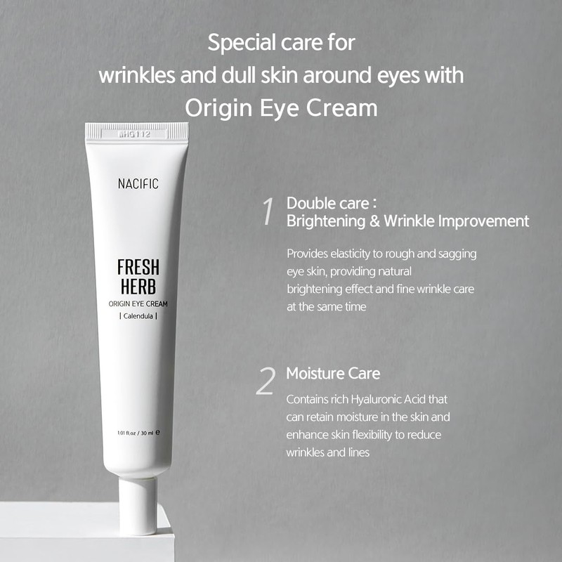 NACIFIC Fresh Herb Origin Eye Cream 1.01fl.oz 30ml for Wrinkles,