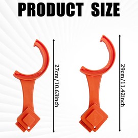 QKYS 2PCS RV Sewer Hose Fitting Wrench, RV Accessories Sewer Hose Support to Connect and Disconnect Drain Hoses, Sewer Cleanout Plug Wrench Fits Most 3 Inch and 4 Inch Male/Female RV Camper Sewer Caps