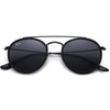 Pro Acme Double Bridge Round Polarized Sunglasses for Women Men