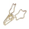 100Pcs Star Binder Clips Hollow Out Cartoon Style Strong Clamping