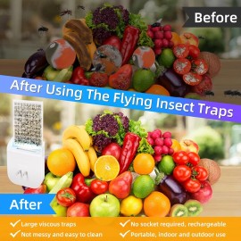 Generic Indoor Flying Insect Trap UV Night Light Bug Catcher