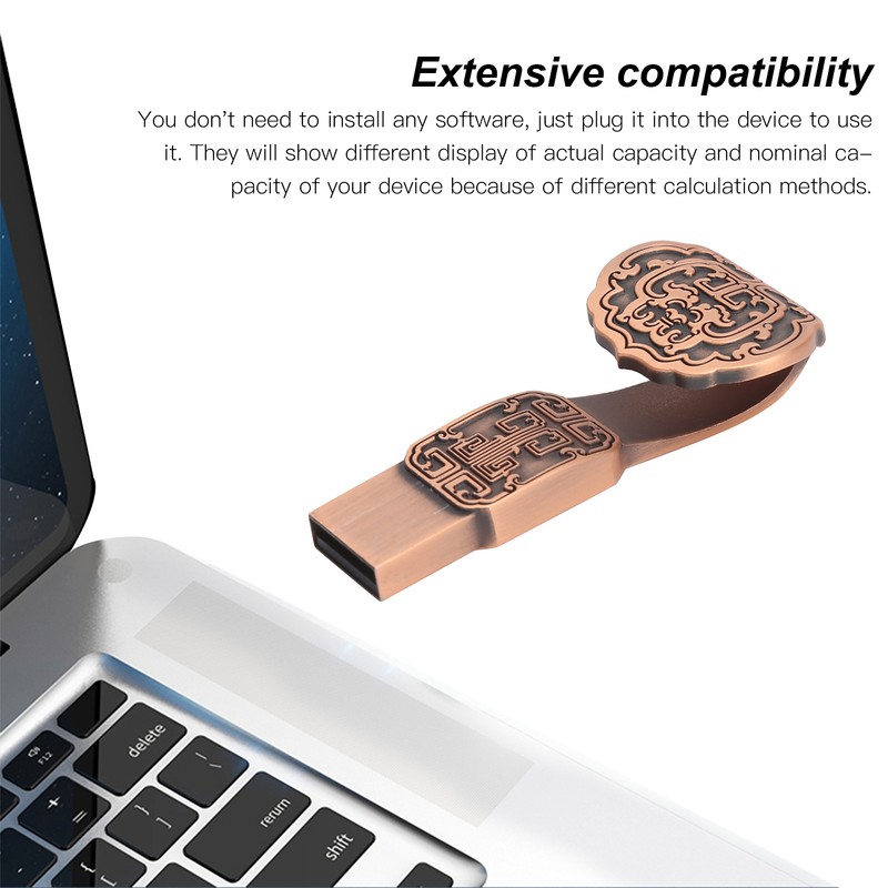USB Flash Disk Portable Waterproof Metal 2.0 Drive Storage Memory