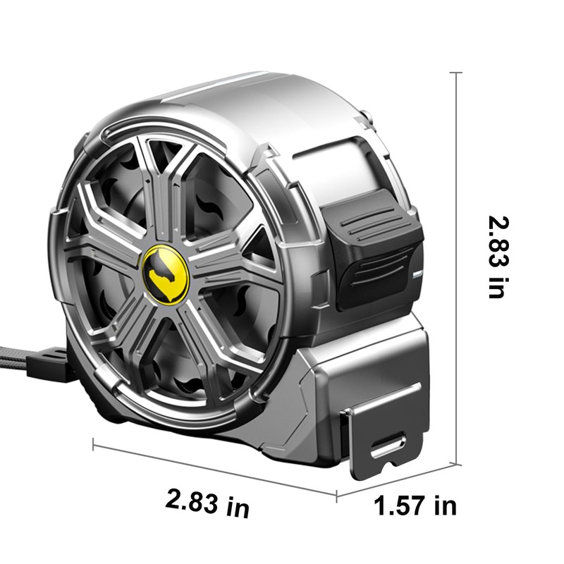 16ft Tape Measure, Stainless Steel Retractable Tape Measure, Waterproof &