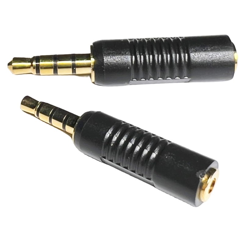 CESS 3.5mm TRRS Male Plug to 2.5mm TRRS Female Adapter,