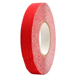 MAT Safe Step Anti Slip Grip Tape, Red - 1 inch x 20 yds. Non Skid Roll for Stairs, Indoor/Outdoor Weather Proof Traction Tape with 60 Grit Aluminum Oxide