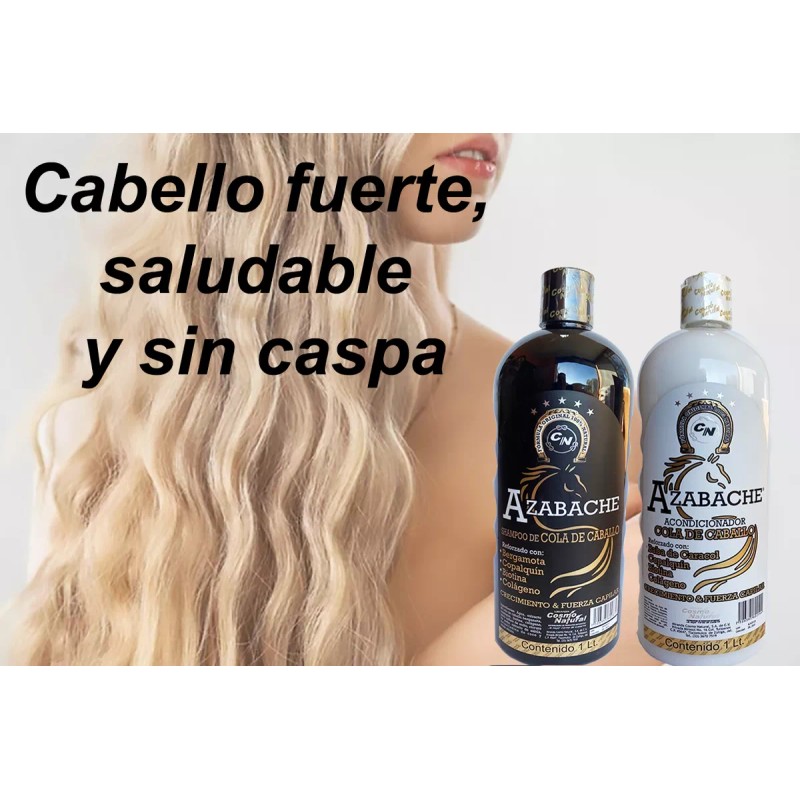 COSMO NATURAL Pack Shampoo Y Acondicionador Azabache 1 Lt C/u