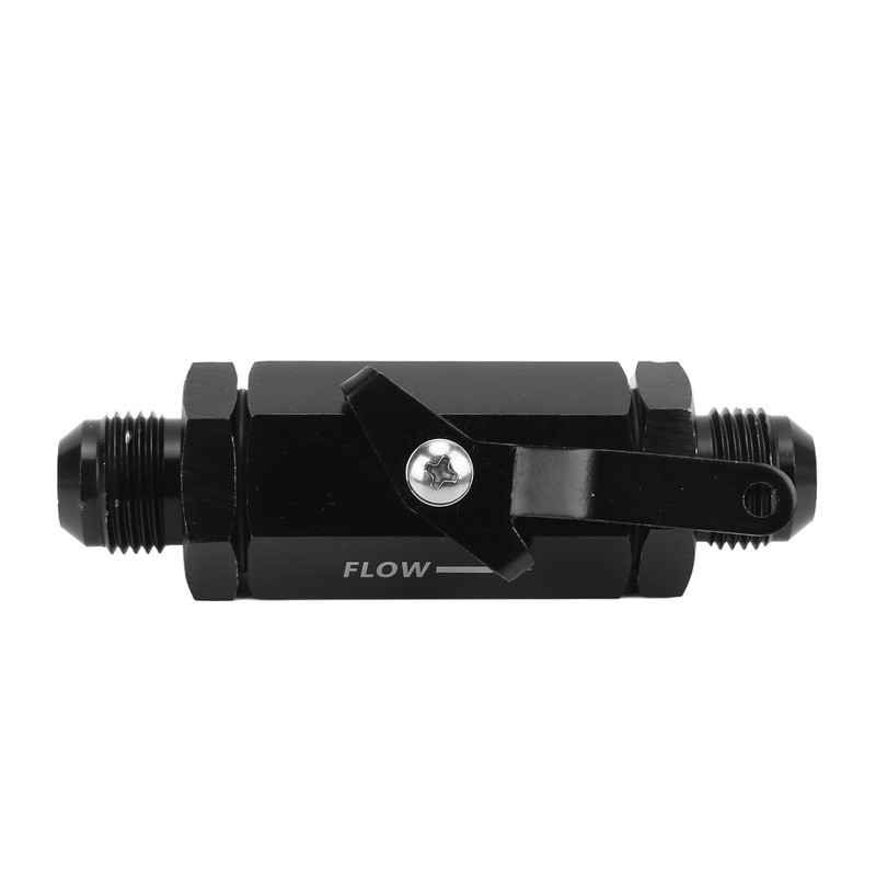 Fuel Shut Off Check Valve 6061 Aluminum Alloy Black Anodized