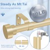 Gold Curtain Rods for Windows 30 to 42 Inch(2.5-3.5ft), 1