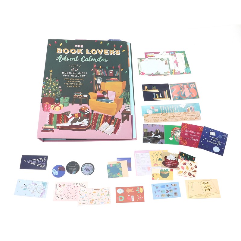 Book Lovers Advent Calendar Unique Countdown with 25 Bags Book