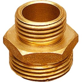 Geka 30.2143 Threaded Nipple Female G 3/4 Inch x Male G 1 Inch MS with Hexagonal