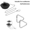 20pcs Sink Stopper Triangle Buckle Drain Plug Chain Triangles Hook