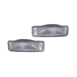 ULFWTQZ Clear Front Bumper Signal Lights 1 Pair 2WD 4WD 90 93 94 Black ABS Housing 1989-1995 1990-1991 for Toyota for 4Runner SR5 1990-1991 for Pickup Base/DLX/SR5 1989-1995 Smooth