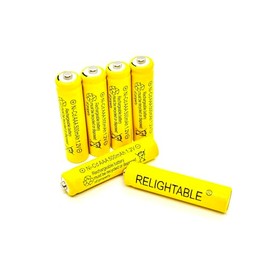 RELIGHTABLE 500mAh AAA NiCd 1.2v Rechargeable Batteries Garden Solar Ni-Cd Light LED E (6)