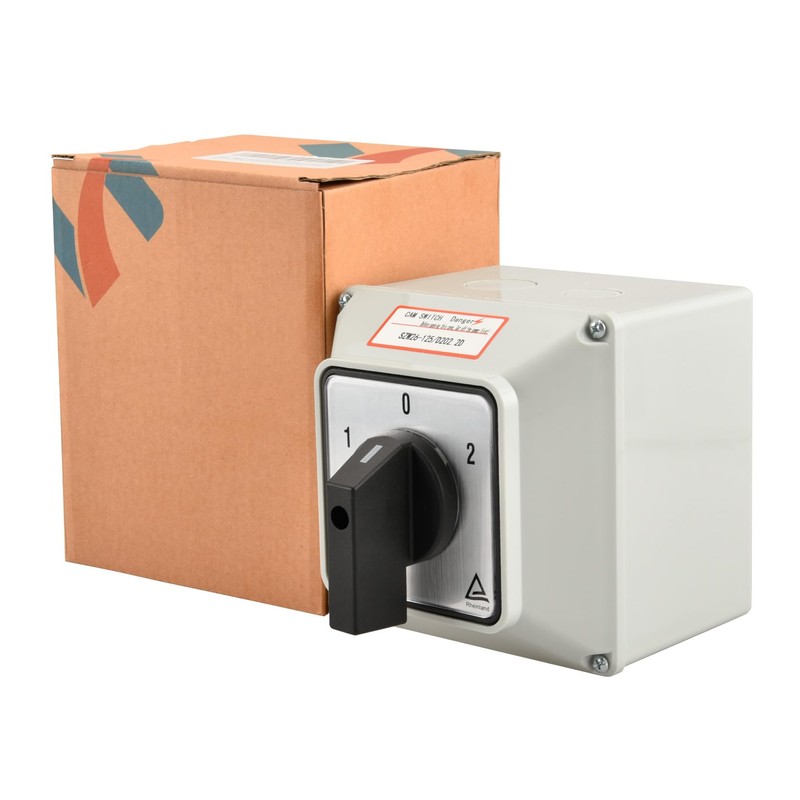 Heschen Universal Rotary Cam Selector Changeover Switch, SZW26-125/D202.2D, 660V 125A,