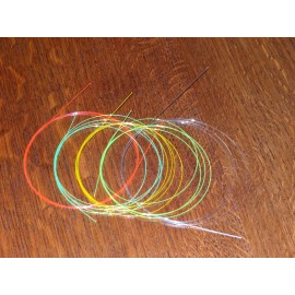 FIBER OPTIC OPTICS 1-12" Piece .019" Dia. for Archery Bow Gun Sights, Comb Ship - Red