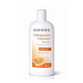 GOOSE Crema Corporal Hidratante 500 ml con Avena – Humectación Suave para Piel Sensible, Uso Diario