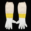 Pair of Beekeeping Protective Gloves with Long Mesh Sleeve Unisex