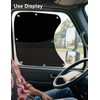 Upgraded 2 PCS Semi Trucks Window Shades, 23.6"x21.6" UV Protection
