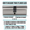 High Security TS007 1 Star Euro Cylinder Lock, British Standard,