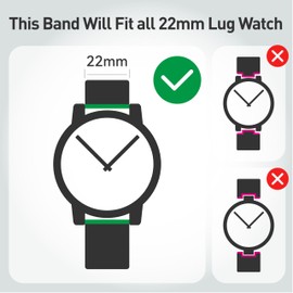 LYSANDRA 22mm Slim fashion Leather Strap Replacement (2 Pack) Compatible for Fitpolo GTX12, TOZO S6/S5, Tensky GTX12/208BT, aeac IDW208 Plus, RUXINGX G53 Watch / 22mm lug watch (Black&Brown)