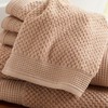 Market & Place 100% Cotton Waffle Textured 6 Piece Towel