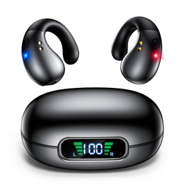 2024 Industry First Sale, True OWS Earbuds, Bluetooth Earphones, Open Earphones, Open Earphones, Non-Blocking, Air Conductive Earphones, Innovation, Earphones, Binaural Call Noise Reduction, Noise