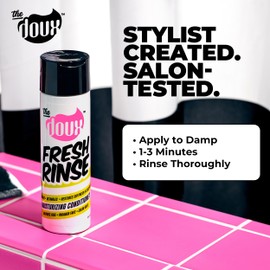 The Doux FRESH RINSE Moisturizing Conditioner for Curly Hair – Hydrating Formula with Shea Butter, Sea Silk & Aloe – Sulfate-Free, Paraben-Free Conditioner for Women, Natural Curls, and Textured Hair