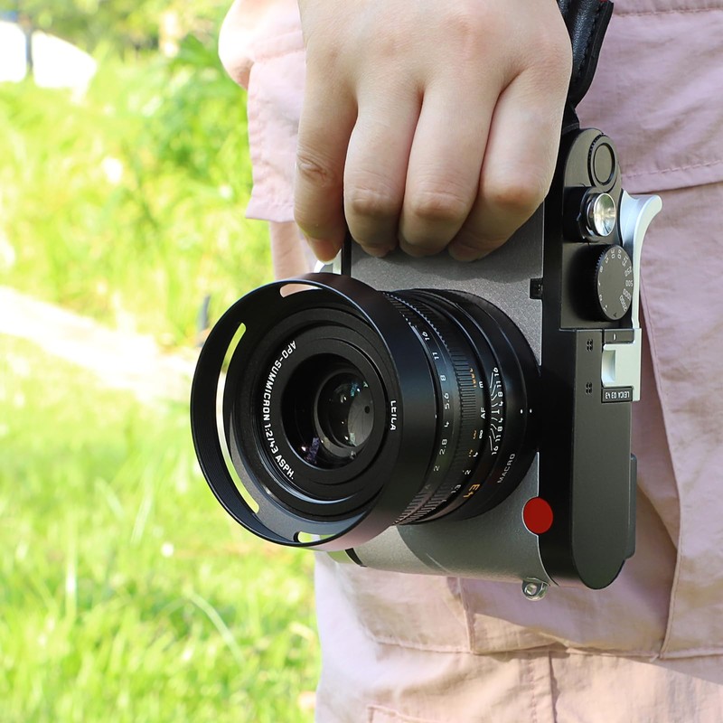 Haoge Metal Lens Hood with Lid for Leica Q3 Q3-43