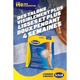 Scholl 2 Stück Fußmasken Peeling Ferse – Fußpeeling – entfernt Schwielen – effektive Fußpflege – 4 Socken