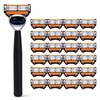 6-Layer Stainless Steel Razor Blades for Men – Replaceable Cutter