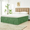 Biscaynebay Wrap Around Bed Skirts for Queen Beds Short Drop