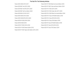 Tusk Impact Front Bumper Black For POLARIS RZR XP Turbo DYNAMIX Edition 2018