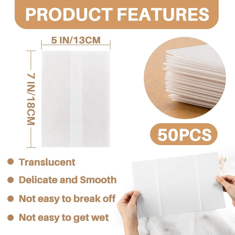 Sukh Pre-Folded Vellum Paper - 50 PCS Pre-Folded Vellum Jackets