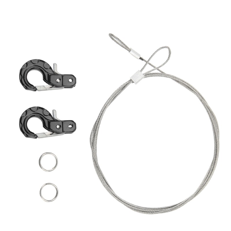 2pcs RC Metal Trailer Hook Aluminum Alloy Steel Rope Lightweight