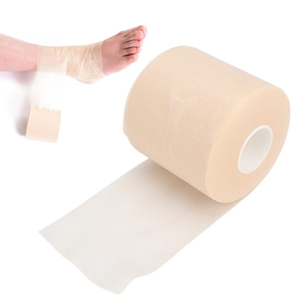 Pre Wrap Athletic Tape, Soft Foam Underwrap Bandage Flexibility Foam Membrane Skin Friendly Pre Wrap Sports Tape Protective Foam Wrap for Elbow Knees Ankles Athletic