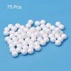 uxcell 75Pcs 1.5" White Polystyrene Foam Balls Smooth Round Solid