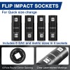 WORKPRO 5PCS Impact Socket Set 1/2" Drive Lug Nut Socket