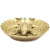 VRINDAVANBAZAAR.COM Pure Brass Vastu Fengshui Tortoise/Turtle with Plate for Goodluck-