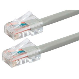Monoprice Cat6 Ethernet Patch Cable - RJ45, Stranded, 550Mhz, UTP, 24AWG, 3 Feet, Gray - Zeroboot Series