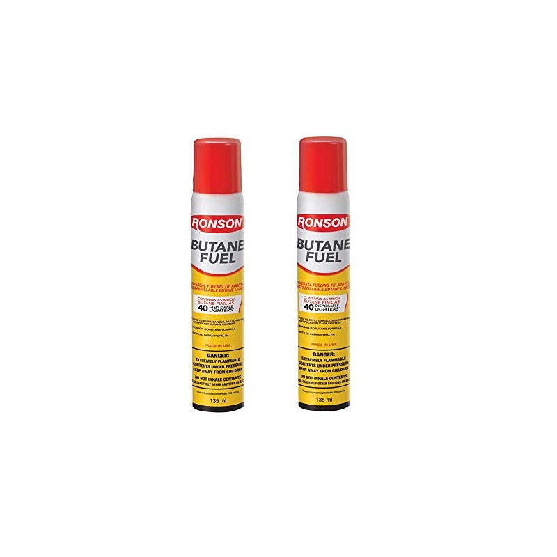 Ronson Butane Fuel Refill 135ml – Pack of 2 –