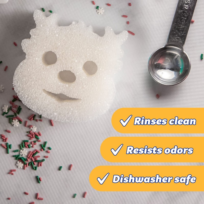Scrub Daddy Sponge Set - Winter Shapes - Non Scratch