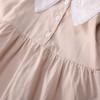 Salute Baby Girl Peter Pan Collar Romper Cotton Causal Long